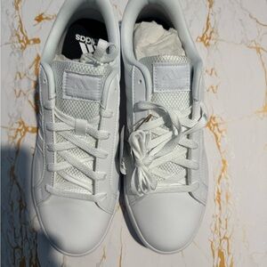 Adidas Classic VS Pace 2.0 White Lace-Up Skateboarding Sneakers Size 9, NWT